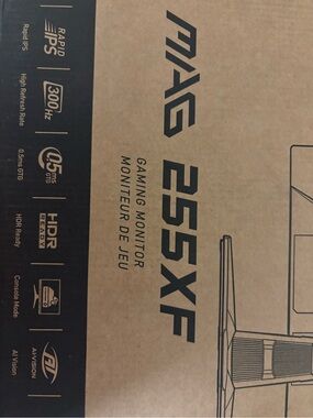 300Hz Msi MAG 255XF Gaming Monitor With Orignal Packaging & Cords